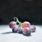 Red Grapes - Pastel on paper 30x30cm