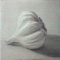 Garlic - Oil on canvas 2x2cm